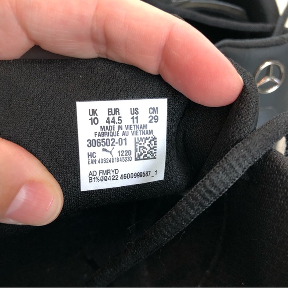 Puma Mercedes Drift Cat 8 Formula One Black Grey Green Style 306502-01 Size 11US - Picture 8 of 15